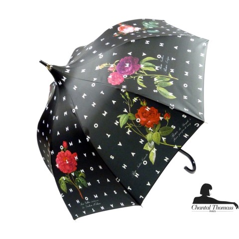 parasol Mowa kwiatów Noir Chantal Thomass