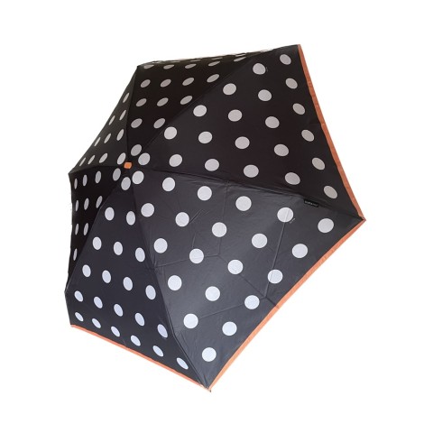 parasol M&P Azahar  Mini czarny w białe grochy