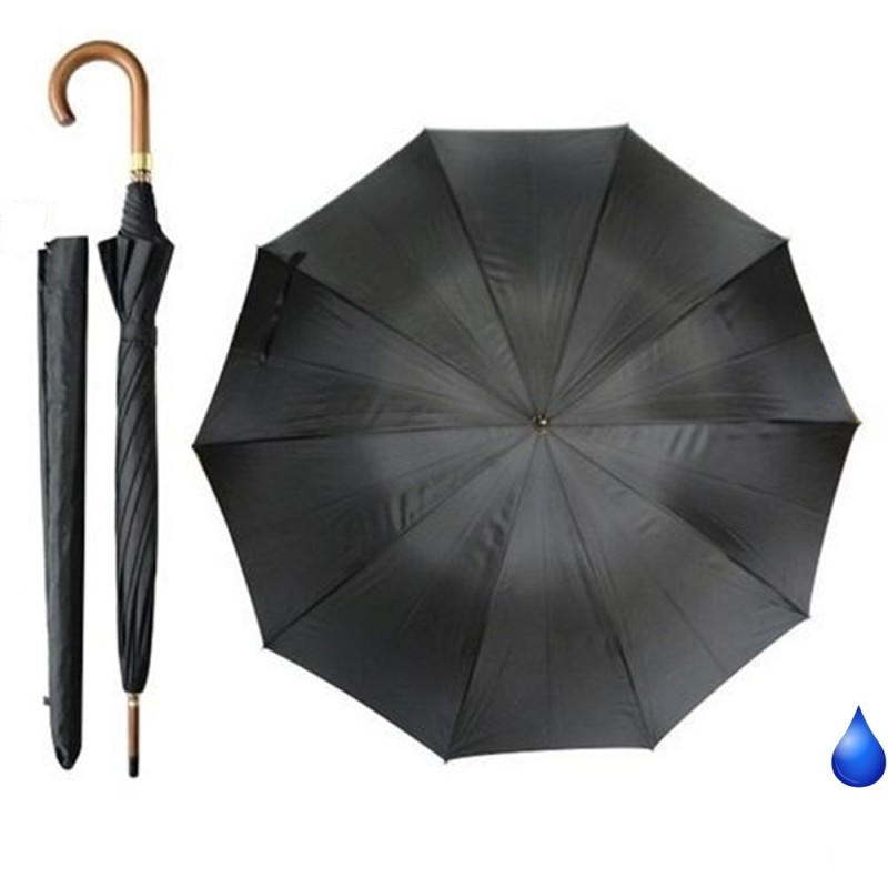 parasol Czarny Blue Drop