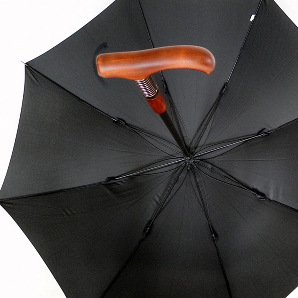 rozłożony parasol-laska-stelaż