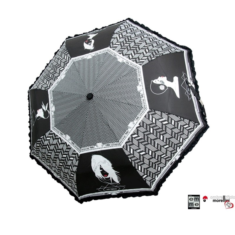 czasza parasola Art Deco Emme czarny