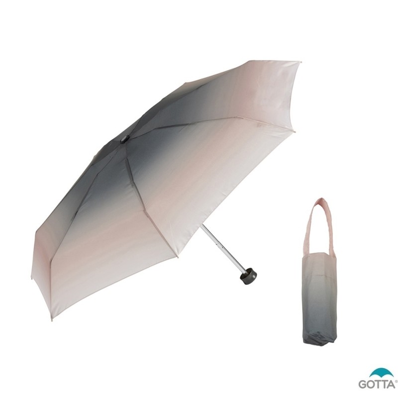 rozłożony parasol Ombre Ezpeleta Mini odcienie różowego 04